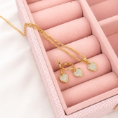 Conjunto Infantil Coração de Luz - Dourado
