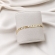 Pulseira Masculina Elo Figaro Prime - Dourado