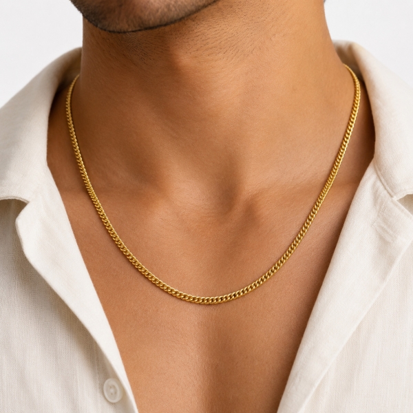 Corrente Masculina Grumet Dupla