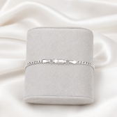 Pulseira Masculina Elo Grumet Classic - Prateado