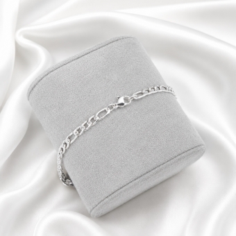 Pulseira Masculina Elo 3 em 1 Figaro