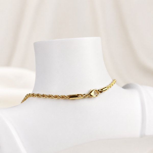 Colar Cordão Baiano - Dourado