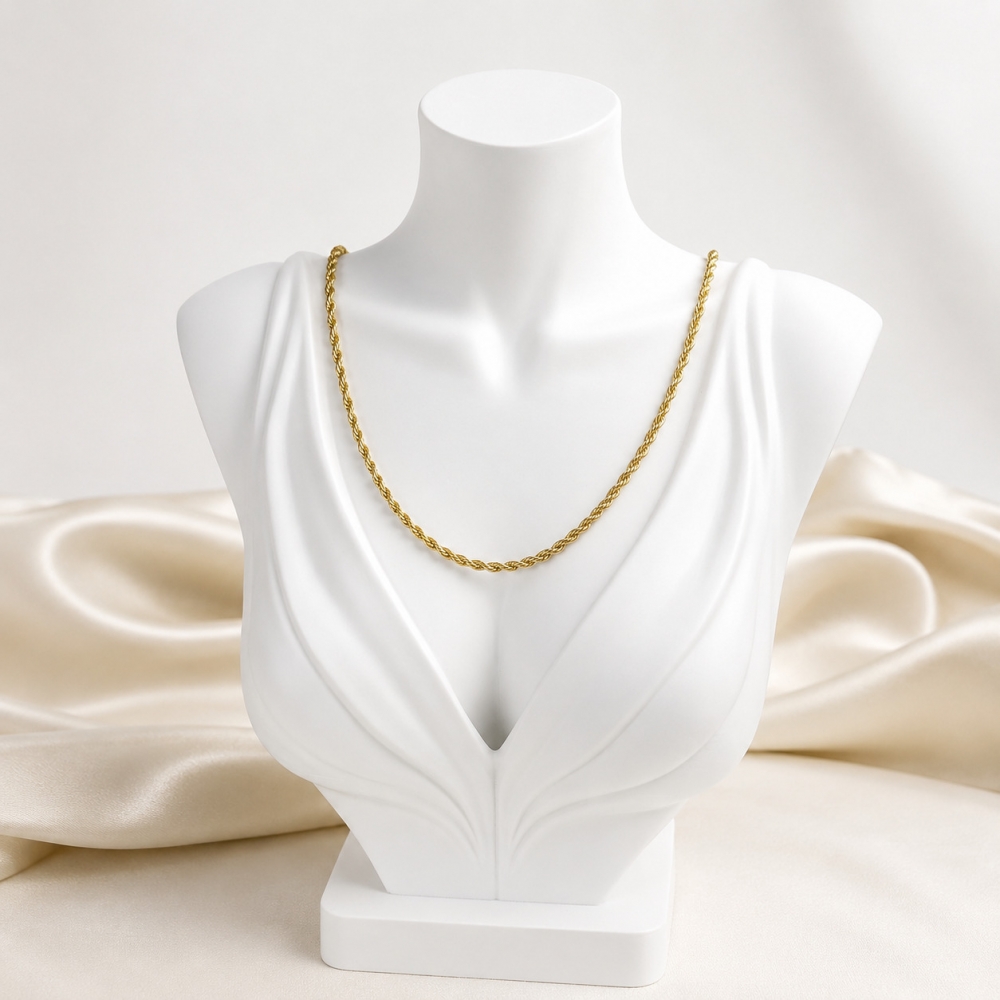 Colar Cordão Baiano - Dourado