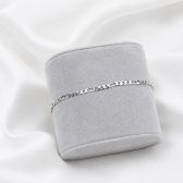 Pulseira Masculina Elo Figaro Prestige - Prateado