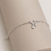 Pulseira Gotas de Cristal