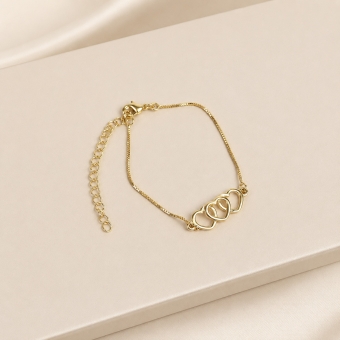 Pulseira Três Corações