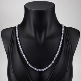 Colar Riviera Leggero - Cristal com Lilás