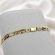 Pulseira Masculina Elo Figaro Prime - Dourado