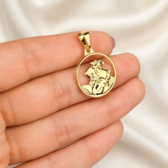 Pingente Medalha São Jorge