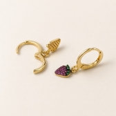 Conjunto Infantil Doce Morango - Dourado