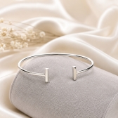 Bracelete Minimal T - Prata