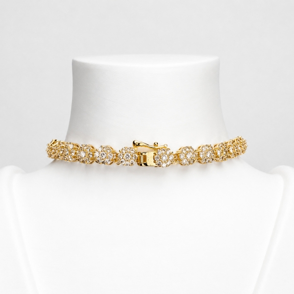 Colar Riviera Celeste - Dourado