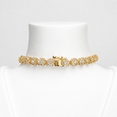 Colar Riviera Celeste - Dourado