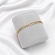 Pulseira Masculina Elo 3 em 1 Figaro - Dourado