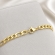Pulseira Masculina Elo 3 em 1 Figaro - Dourado