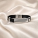 Pulseira Masculina Urban Black - Prateado
