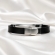Pulseira Masculina Urban Black - Prateado