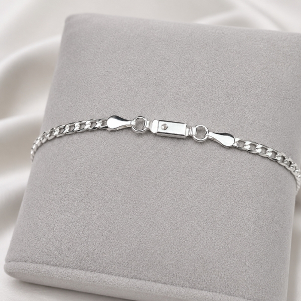 Pulseira Masculina Elo Grumet Classic - Prateado