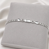 Pulseira Masculina Elo Grumet Classic - Prateado